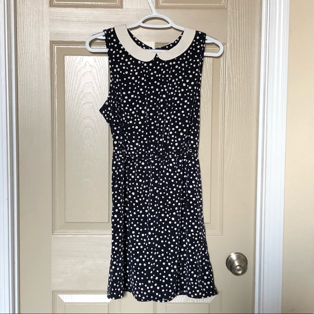 Forever 21 collared polka dot dress. large.